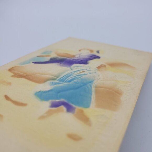 Vintage "The Siren" Embossed Couple on a Rock Postcard - Picture 2 of 6